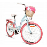 Detský Bicykel Goetze Style 24″ 1 prevodový Modro-ružový